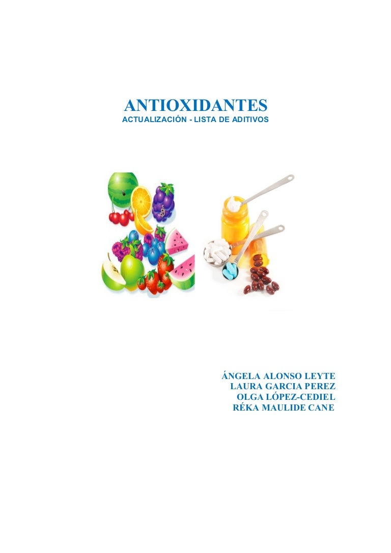 Antioxidantesactualizacion Lista De Aditivos - 