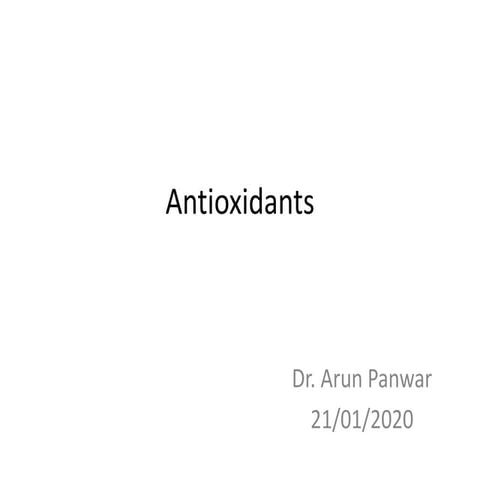 Antioxidants