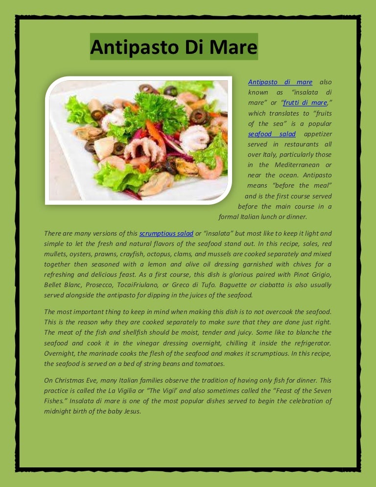 Antipasto Di Mare