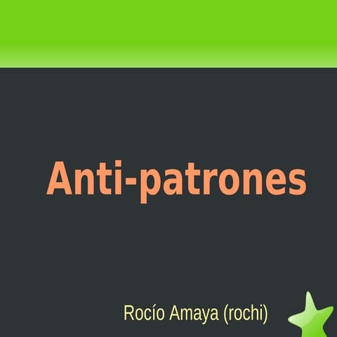 Anti patrones