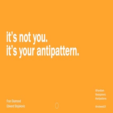 Anti Patterns | PDF
