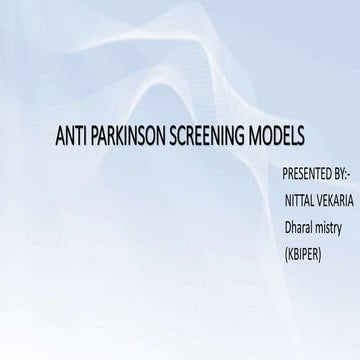 screening model of Parkinson's disease | PDF