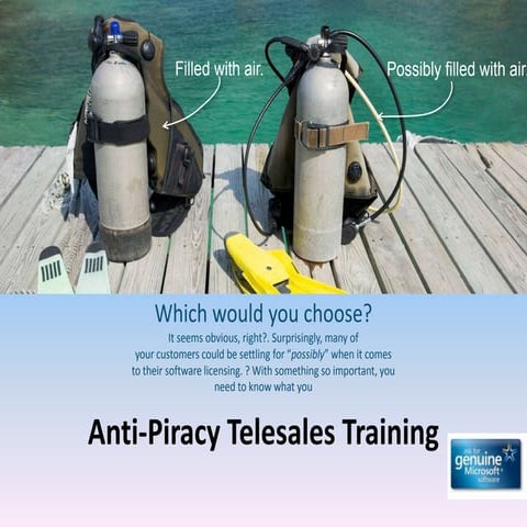 Antipiracy telesales training part 1, 2 and 3 eng | PPTX