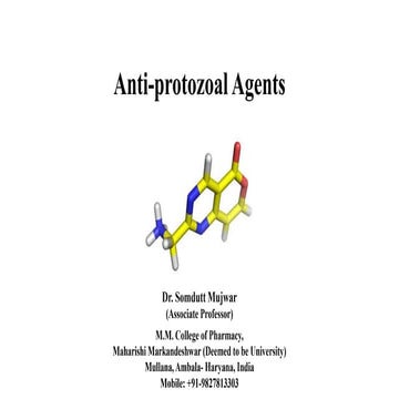 Antiprotozoal Drugs
