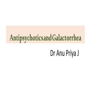 Antipsychotics and galactorrhea