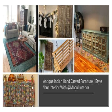 Antique Indian Hand Carved !!Style Your Interior @Mogul Interior | PPTX