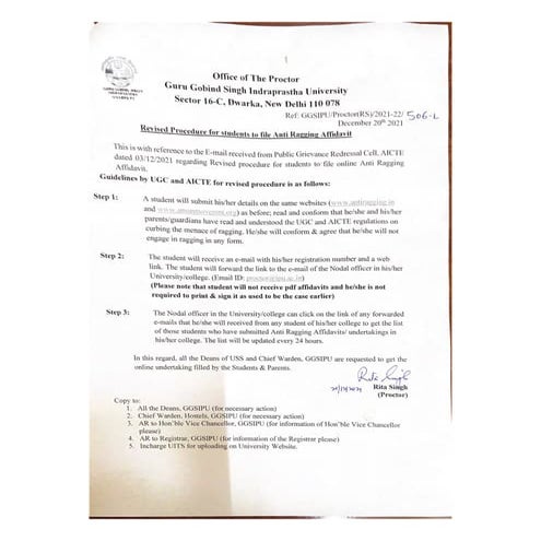 Anti ragging | PDF