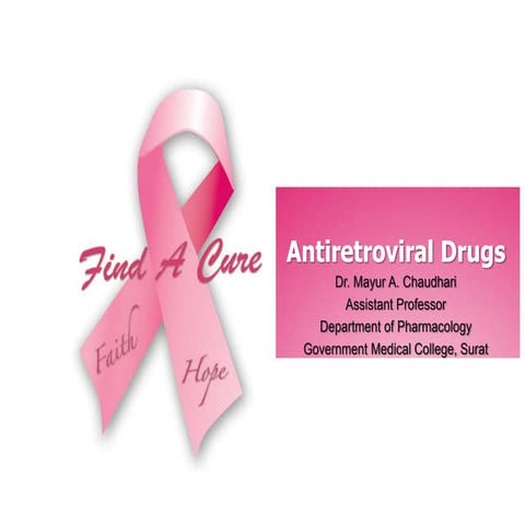 Antiretroviral drugs