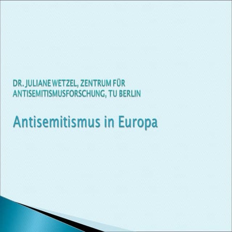 Antisemitismus in Europa