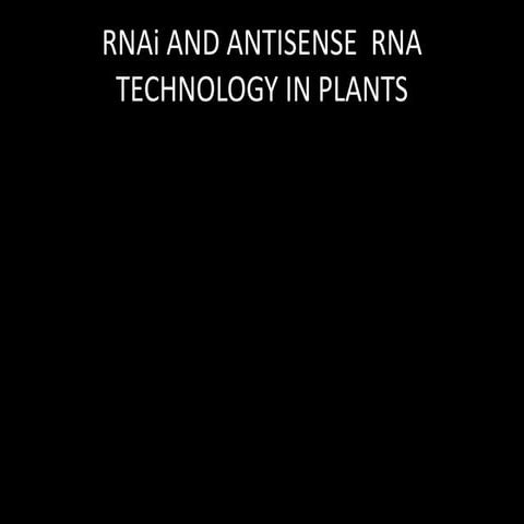 Antisence  Rna technology
