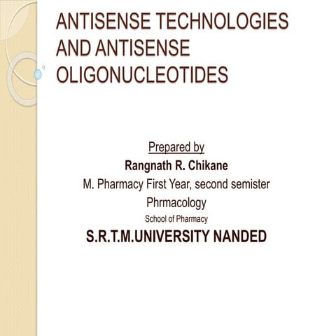 Antisense technologies and antisense oligonucleotides