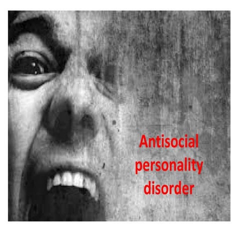 Antisocial personality disorder