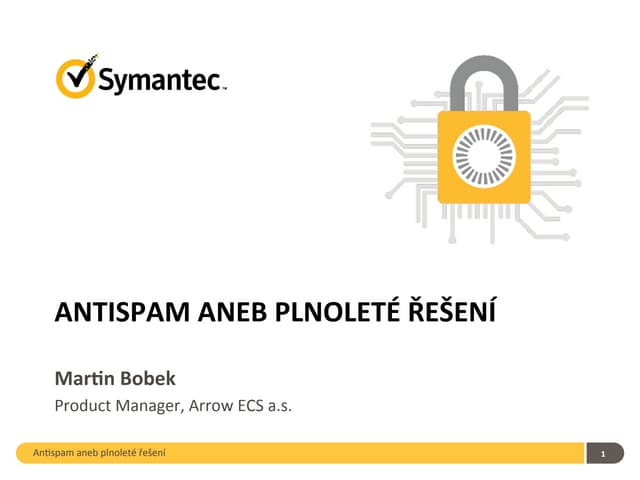 Antispam aneb plnoleté řešení