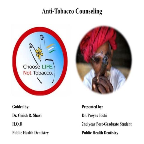 Anti tobacco counceling
