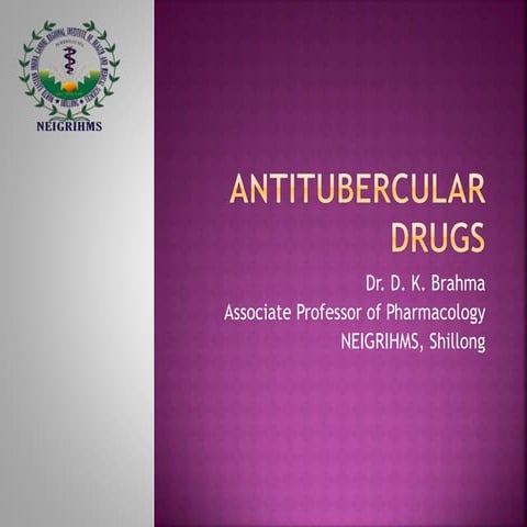  Pharmacology of Antitubercular Drugs 