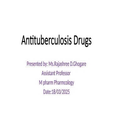 Anti tuberculosis agents, Classification,Pathogenesis..etc