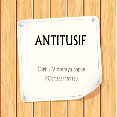 FARMAKOLOGI ANTITUSIF