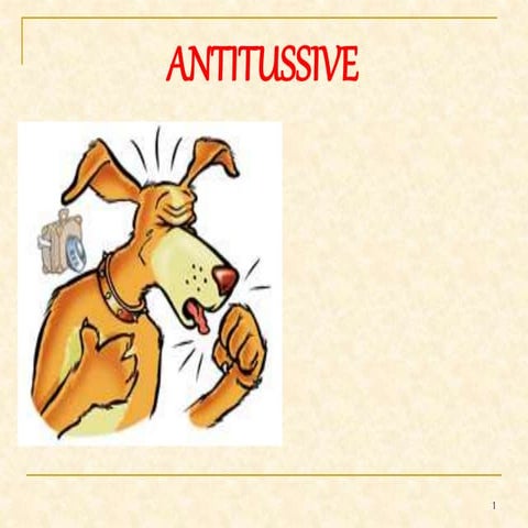 Antitussive mechanism ppt
