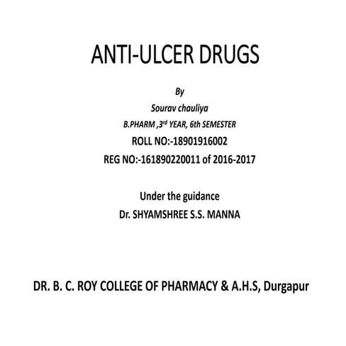 Anti  ulcer  drug 