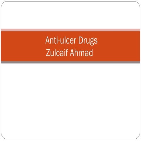 Anti ulcer drugs classification