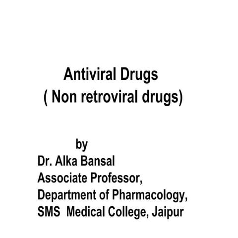 Antiviral Drugs -1