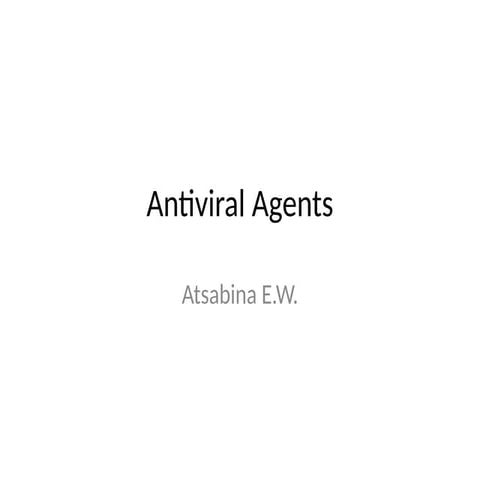 Antiviral Agents.pptx powerpoint presentation