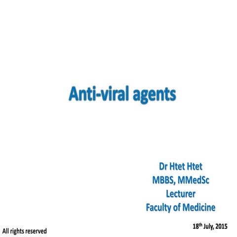 Antiviral Agents 