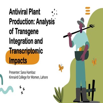 Antiviral plant production: Analysis of Transgene Integration and Transcriptomic Impacts