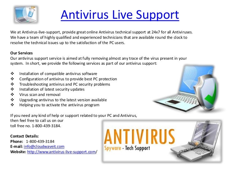 Antivirus live support