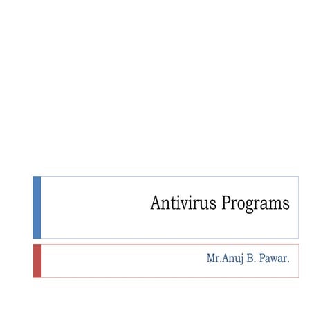 Antivirus programs