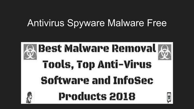 Antivirus spyware malware free