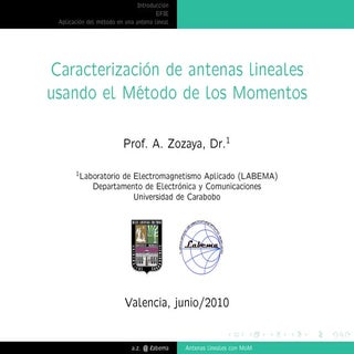 Caracterización de antenas lineales...