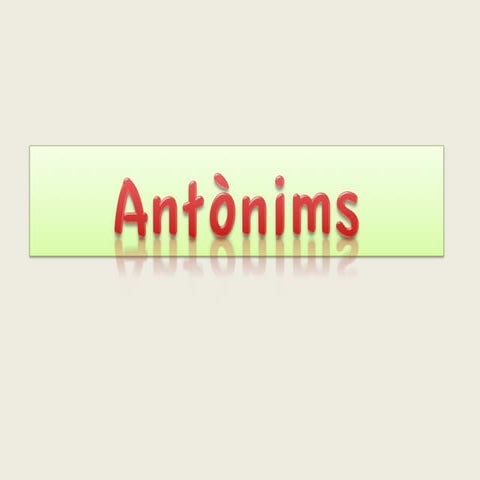 Antònims