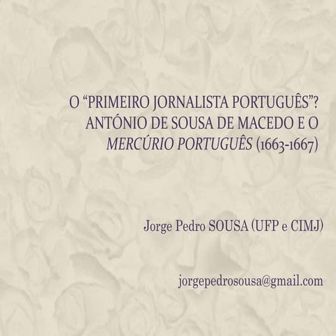 António de Sousa de Macedo 2011.ppt