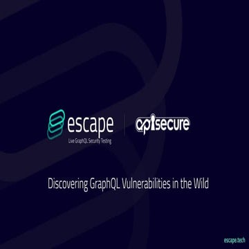 APIsecure 2023 - Discovering GraphQL Vulnerabilities in the Wild, Tristan Kal...
