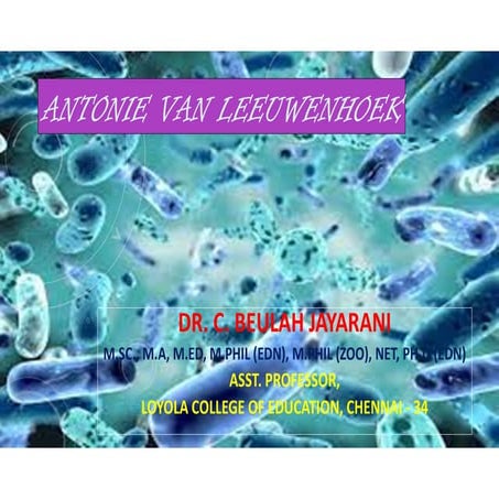 Antoine van leeuwenhoek