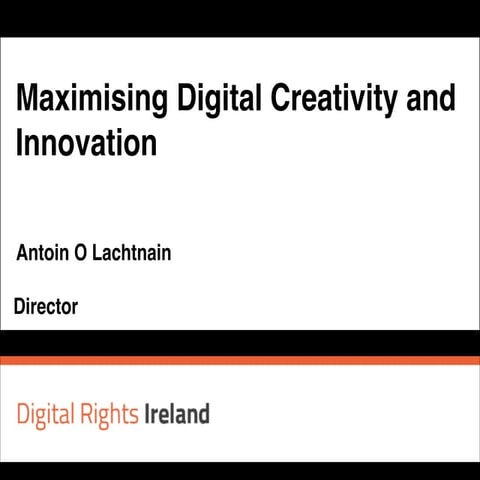 Antoin O Lachtnain at Creative Commons Ireland event 