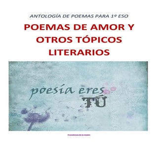 Antología de poemas para 1º eso