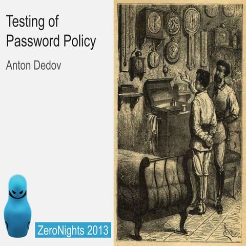 Anton Dedov - Testing of password policy