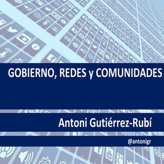 Gobierno, redes y comunidades