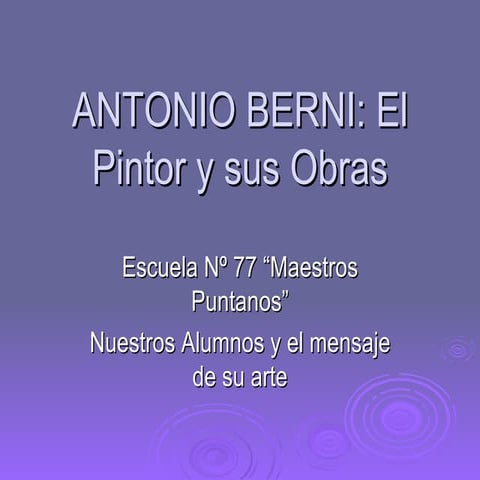 Antonio Berni Escuela 77
