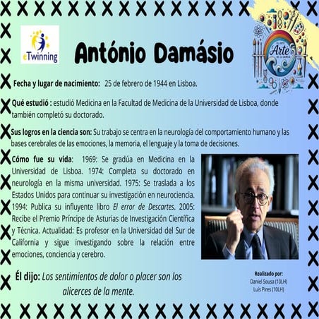 Exposición virtual Antonio Damasio: "El arte de la Ciencia 4.0"
