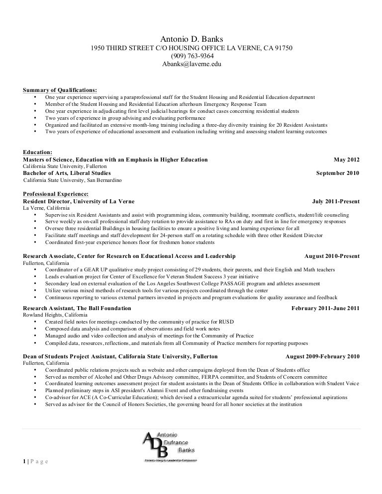 sle cv psychology professor antonio d banks resume sle cv psychology professor antonio d banks resume