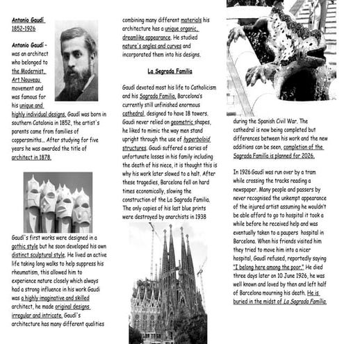 Antonio gaud+¡ 1852