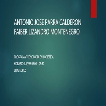 Antonio jose parra calderon y faiber lizandro montenegro
