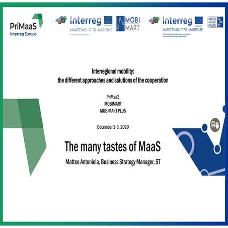 Many tastes of MaaS 2020 by Matteo Antoniola