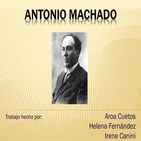 Generación del 98: Antonio machado