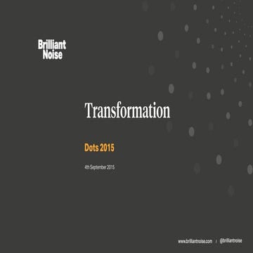 Dots 2015 - Antony Mayfield, Brilliant Noise