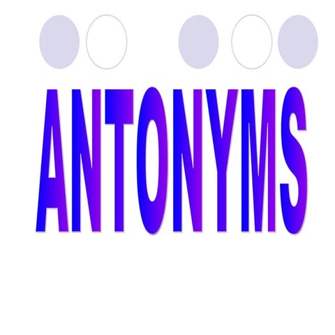 Antonyms