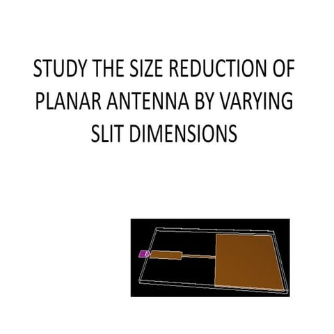 Microstrip rectangular patch antenna  